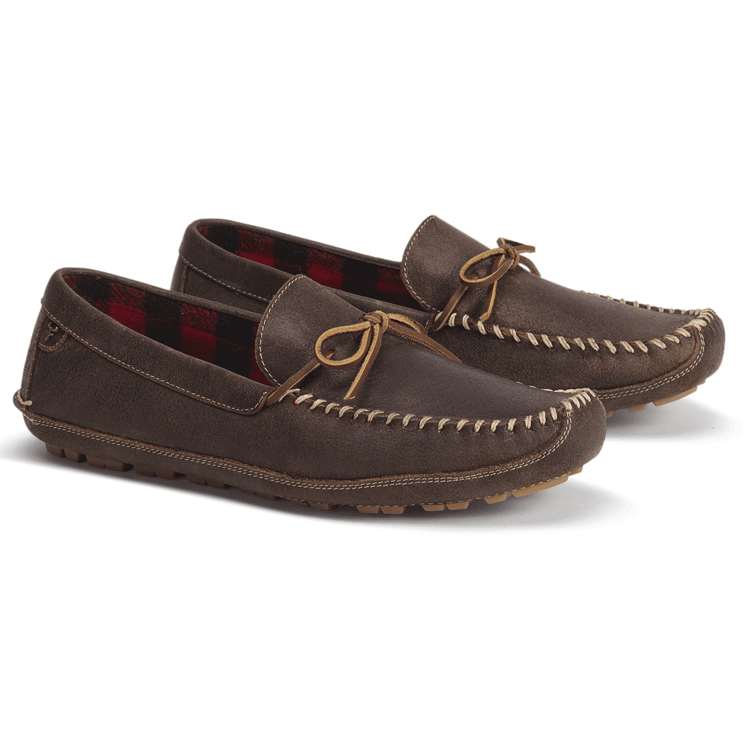 Trask Polson Loafer in Walnut American Steer Country Club Prep