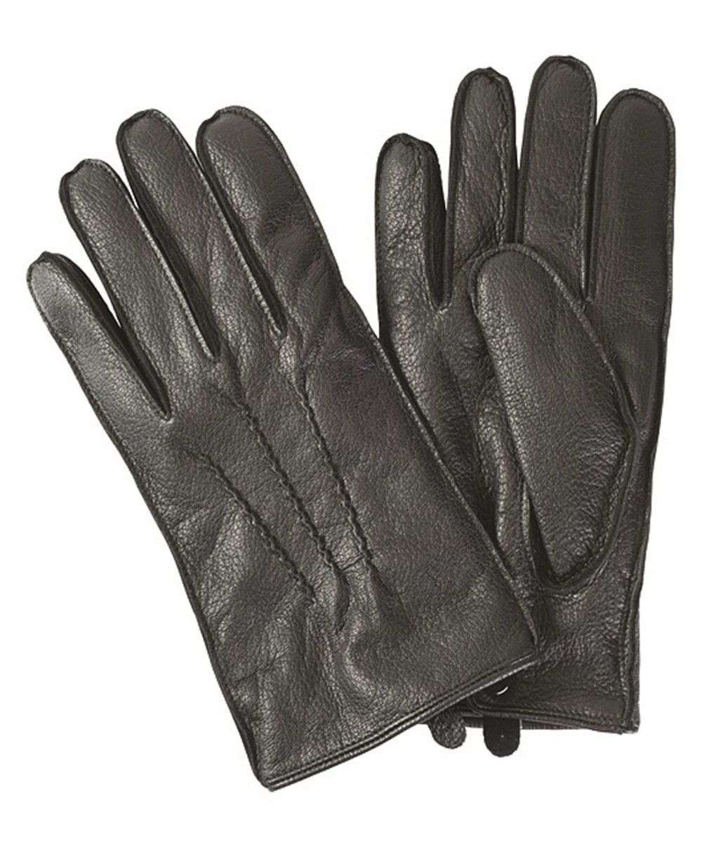 Barbour Harton Leather Gloves In Black – Country Club Prep