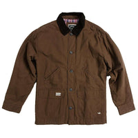 Station Canvas Jacket in Dark Brown by Southern Marsh - Country Club Prep