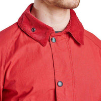 Washed Slim Bedale in Red by Barbour - Country Club Prep