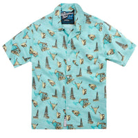 The Tycoon Hawaiian Shirt in Seafoam by Rowdy Gentleman - Country Club Prep