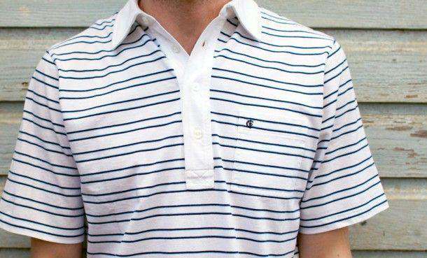 Vice Pinstripe Polo White XXL - Golf Apparel - Vice Golf