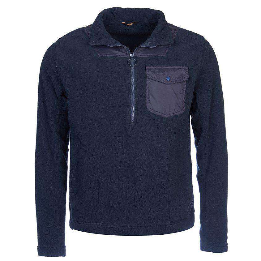 Barbour Farimond Fleece Pullover in Navy Country Club Prep