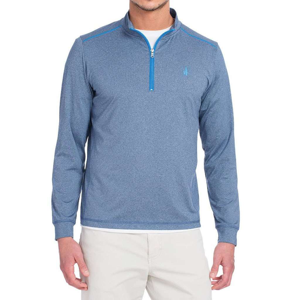 Lammie 1 4 Zip Prep Formance Pullover in Helios Blue by Johnnie O