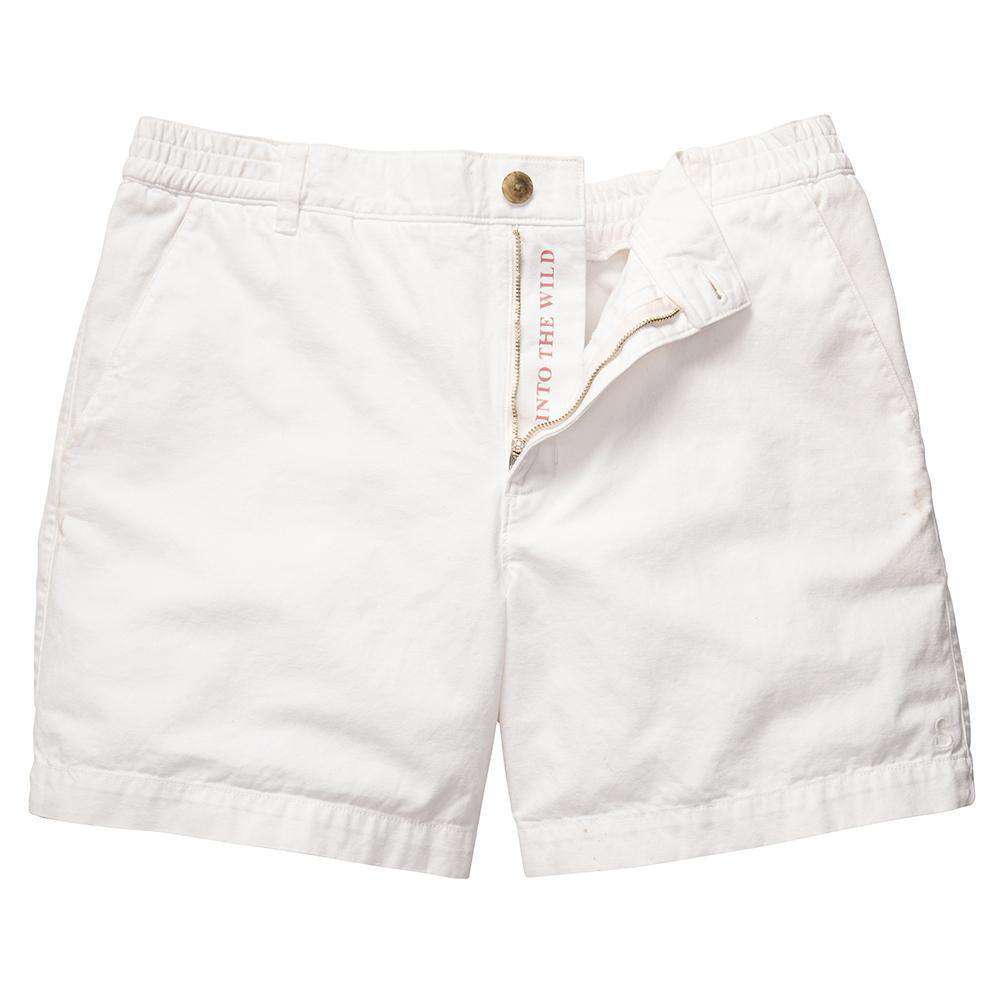 Southern Proper Preppy Camp Short in White – Country Club Prep