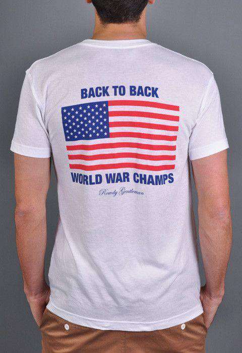 Mens T-Shirt  Back to Back World War Champions T Shirt