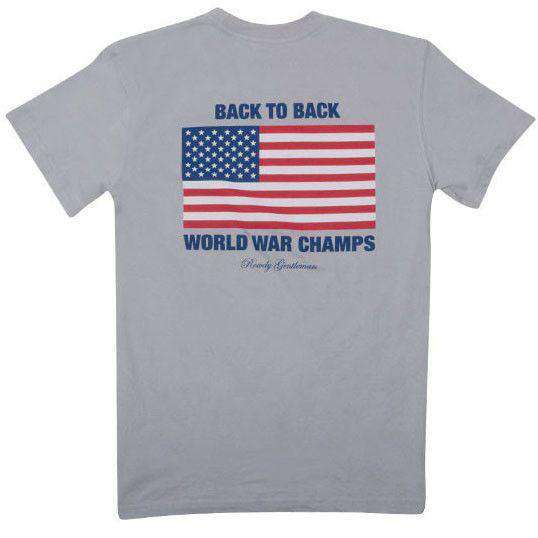 Rowdy Gentleman Back to Back World War Champs Short Sleeve Pocket