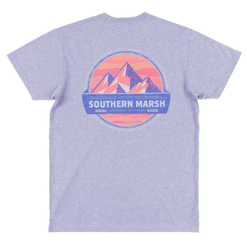 Southern Marsh Branding Collection - Summit Tee in Washed Berry ...