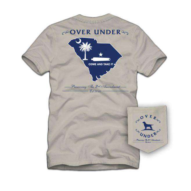 Over Under Clothing Come and Take It South Carolina Tee in Oyster