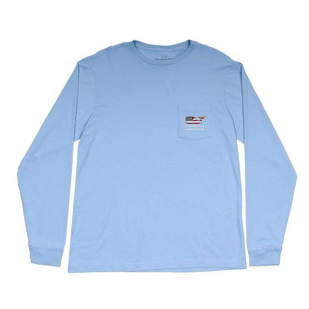 Vineyard Vines Custom Every Day Should Feel This Good in The South Long Sleeve Tee in Jake Blue S / Blue