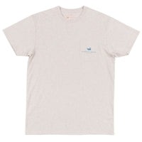 Genuine Collection - Fly Fishing Tee in Washed Oatmeal by Southern Marsh - Country Club Prep