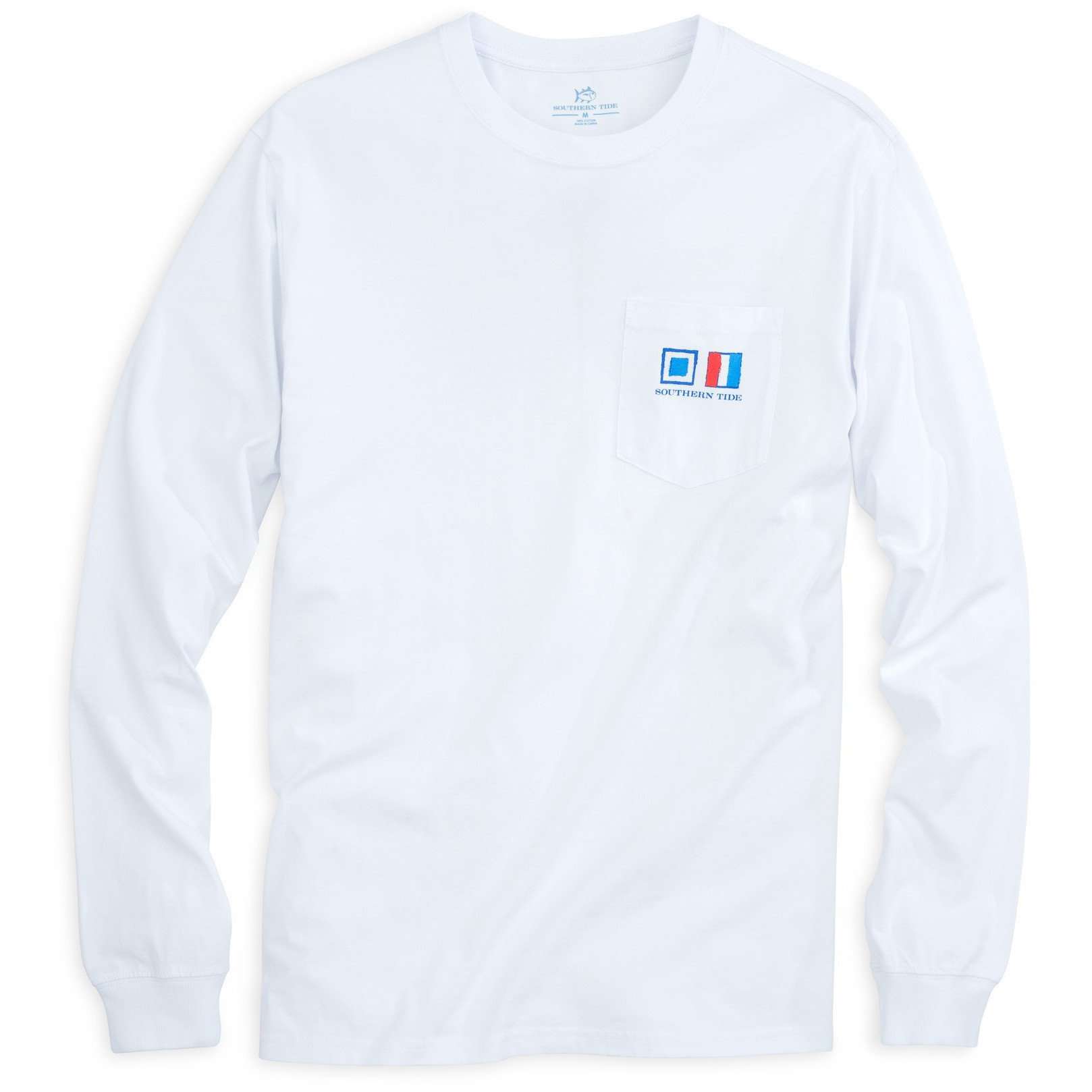 Southern Tide Long Sleeve Nautical Flags Tee Shirt in