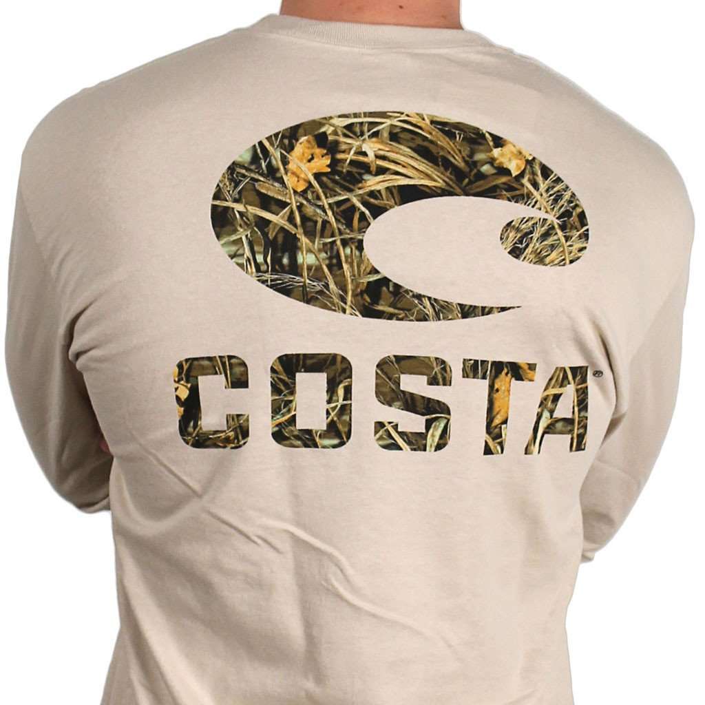 Costa Del Mar Realtree Max-4 Camo Long Sleeve Logo Tee in Tan – Country  Club Prep
