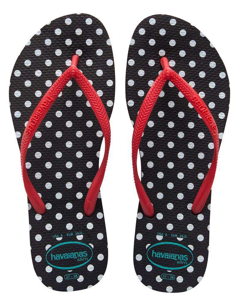 Slim Fresh Sandals in Black by Havaianas 35 36 Country Club Prep