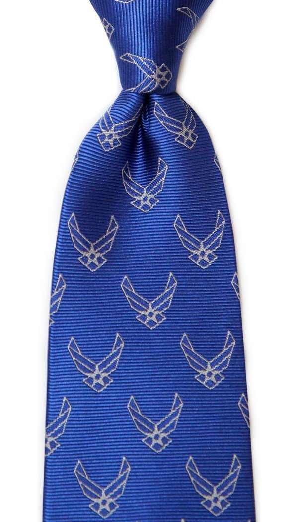 Dogwood Black U.S. Air Force Neck Tie in Blue Country Club Prep