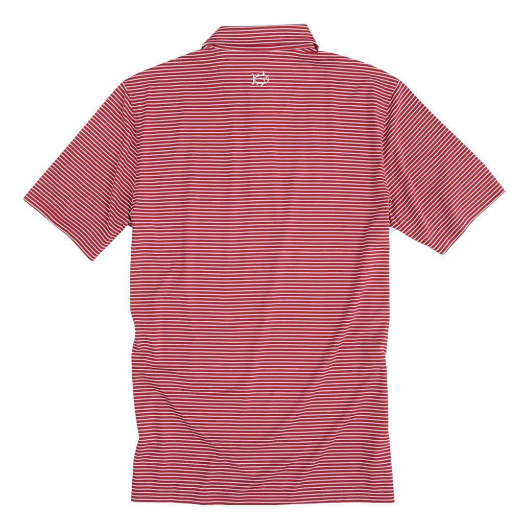 Southern Tide Alabama Crimson Tide Striped Performance Polo Shirt Free Shipping Country Club Prep