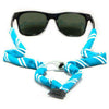 Powder Blue & White Striped Bottle Opener Sunglass Straps by Gobi Straps - Country Club Prep