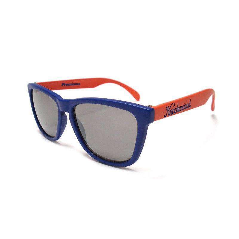 Orange & Blue Premium Sunglasses with Smoke Lenses by Knockaround - Country Club Prep