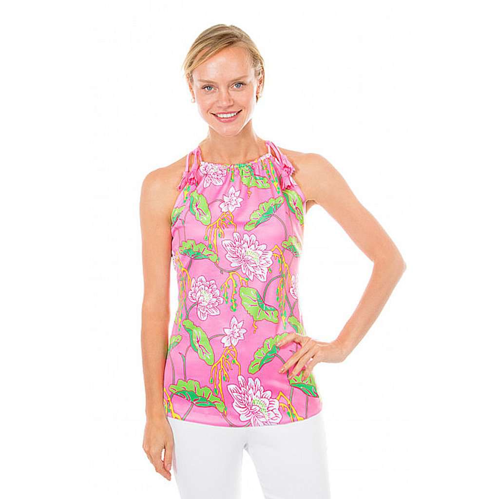 THE GREAT The Tassel Tie Floral Cotton outlet Camisole