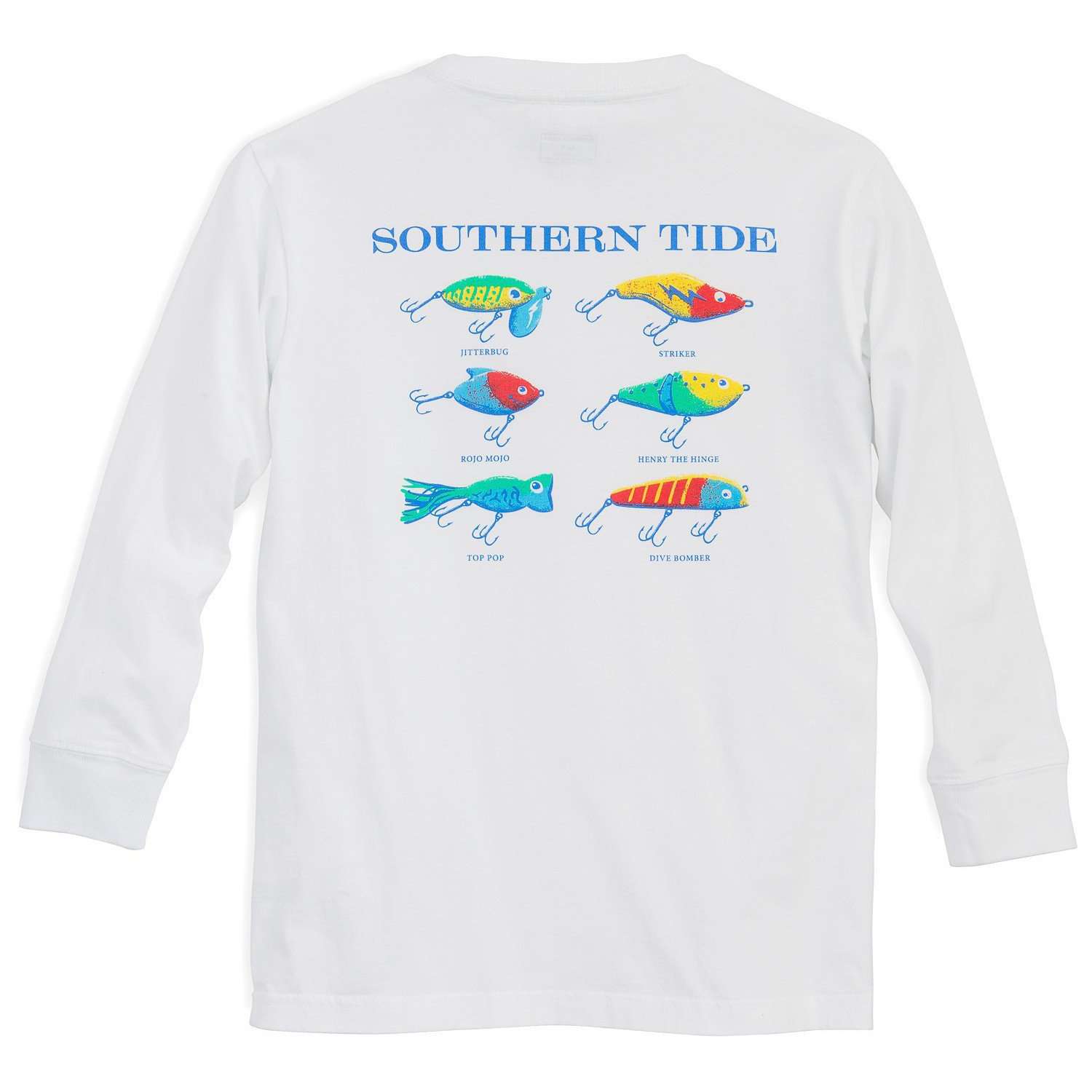 Southern Tide Kids Classic Lures Long Sleeve Tee Shirt in Classic White –  Country Club Prep