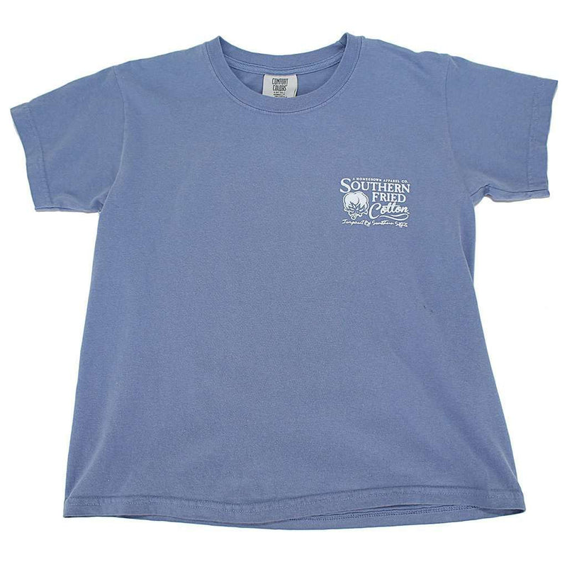 Youth Little Rascals Tee Shirt in Washed Denim by Southern Fried Cotton - Country Club Prep