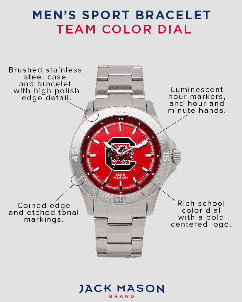 Jack Mason Louisville Cardinals Sport Bracelet Team Color Dial Watch