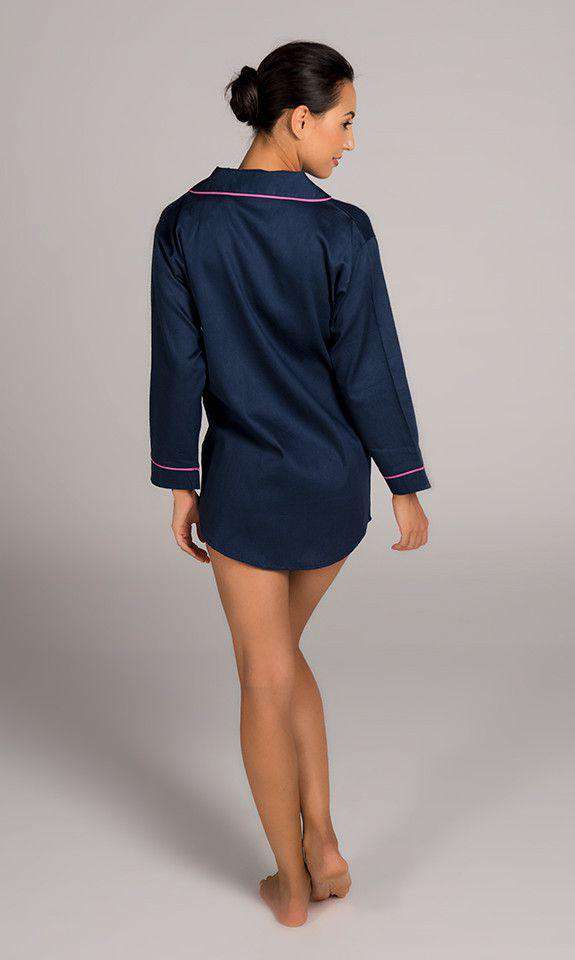 Private Holdings Navy and White Nightgown – Country Club Prep