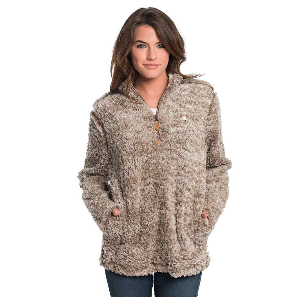 Pearl and Oatmeal Heather Sherpa Fleece