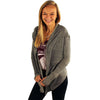 Smitten Wrap Cardigan in Grey by Geneologie - Country Club Prep