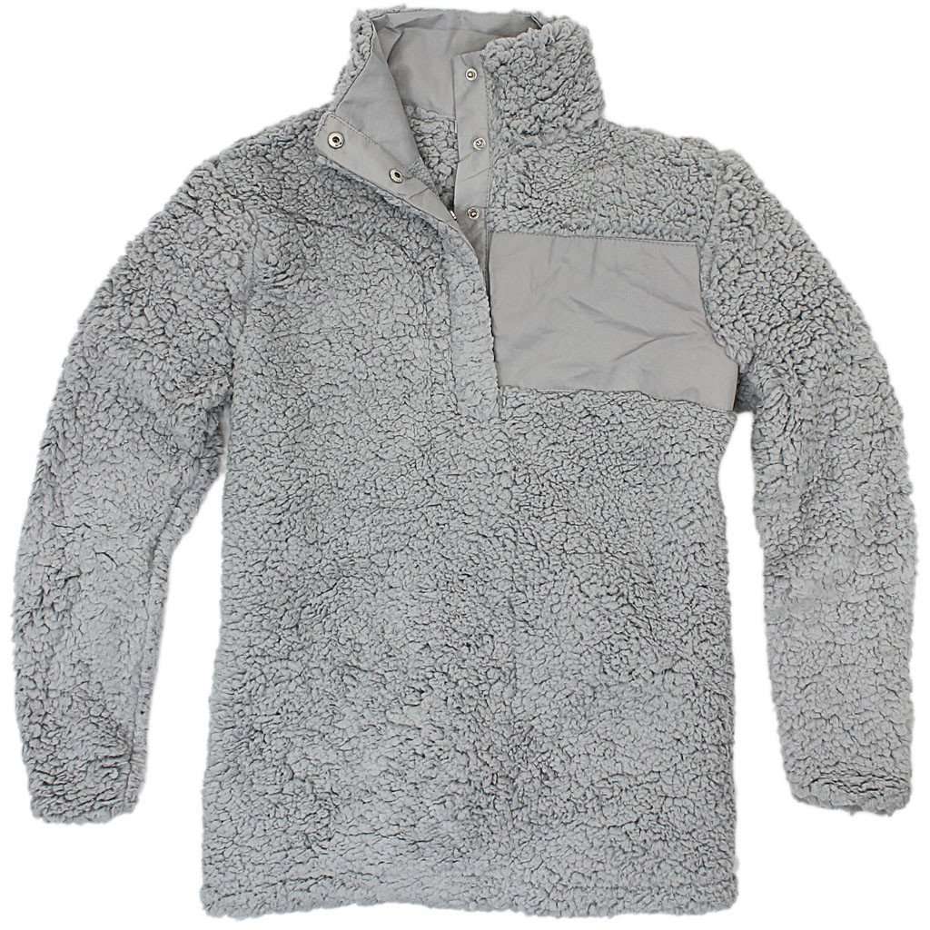 Light grey sherpa sales pullover