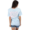 Life is Better in Seersucker Tee 2.0 in Light Blue by Lauren James - Country Club Prep