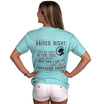 Raised Right Tee in Aqua by Southern Proper-Large - Country Club Prep
