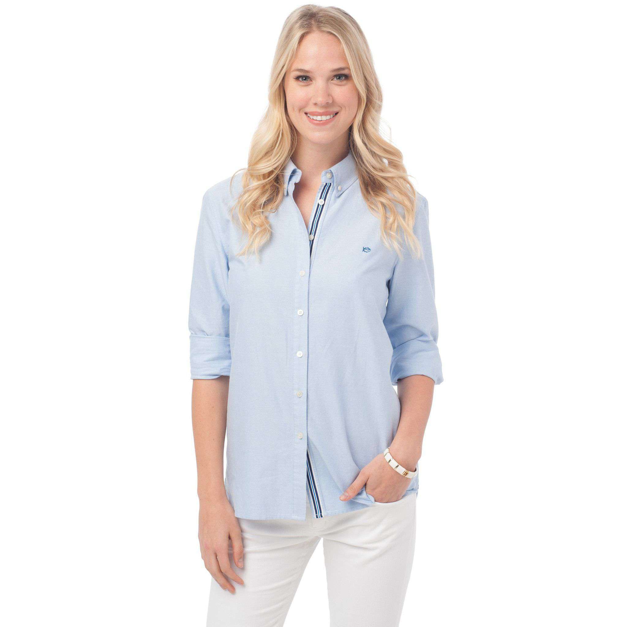 Madison Oxford Shirt in Boat Blue by Southern Tide